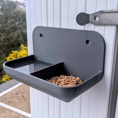 Máng Ăn Chim Treo Tường 3D: Thức Ăn & Nước Uống Tiện Lợi