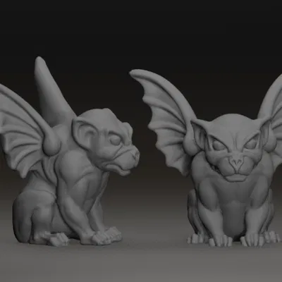 Tượng Quái Vật Gargoyle 3D - Trang Trí Độc Đáo
