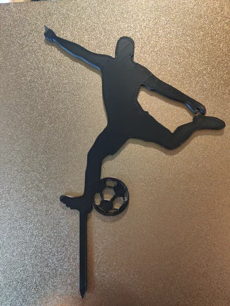 Chân Đế Trang Trí Bánh Hình Cầu Thủ Đá Bóng - Image 1