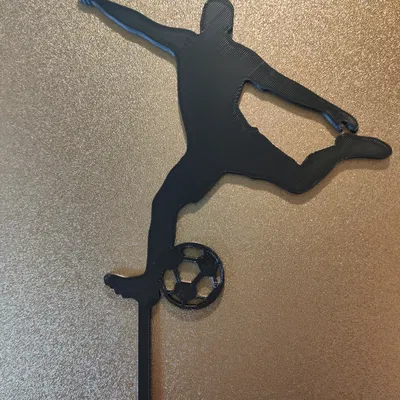 Chân Đế Trang Trí Bánh Hình Cầu Thủ Đá Bóng