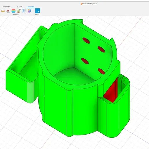 Giá đỡ ly cho kệ lưới (Cupholder for Wire Rack) - Image 1