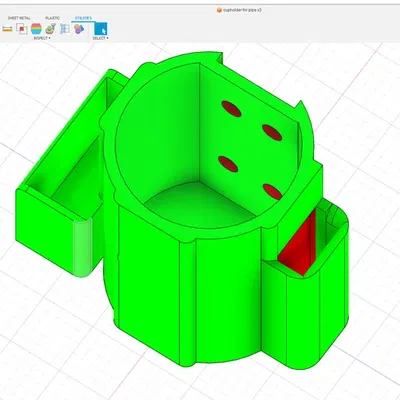 Giá đỡ ly cho kệ lưới (Cupholder for Wire Rack)