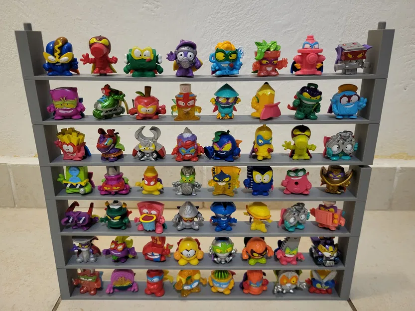 Kệ trưng bày 8 món Superzings/Superthings - Sắp xếp gọn gàng, xếp chồng tiện lợi - Image 1