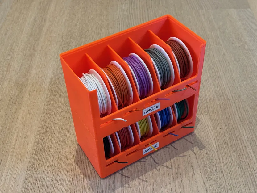 Kệ Đựng Cuộn Dây Điện Gridfinity - Sắp Xếp Gọn Gàng, Dễ Dùng - Image 1