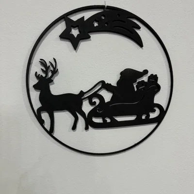 Mô Hình Ông Già Noel Cưỡi Tuần Lộc Treo Trang Trí Giáng Sinh