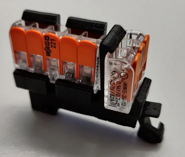 Giá gắn WAGO 2273/221 lên DIN rail (DIN RAIL mount) - Image 1