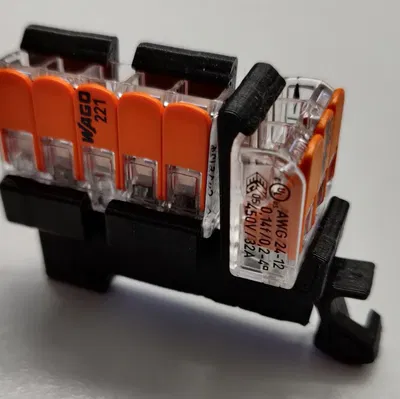 Giá gắn WAGO 2273/221 lên DIN rail (DIN RAIL mount)