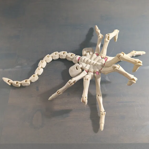 Mô Hình Face Hugger 3D Bẻ Cong Linh Hoạt - Image 1