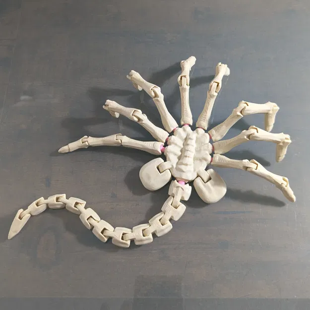 Mô Hình Face Hugger 3D Bẻ Cong Linh Hoạt - Image 2