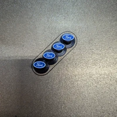 Nắp Van Lốp Xe Ford In 3D Độc Đáo