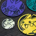 Lót ly Pokemon Vol. 2 - Gengar, Rayquaza, Pikachu, Eevee, Victini - Thumbnail 1