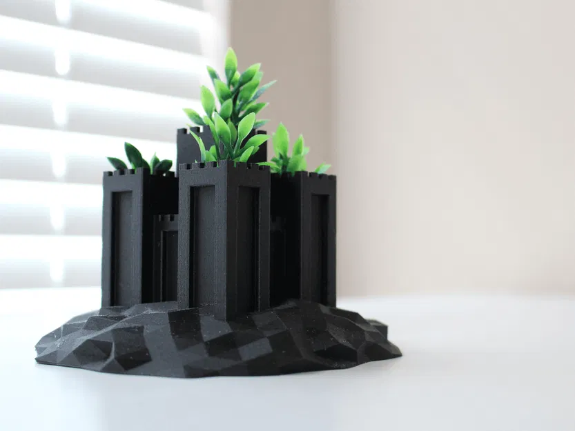 Chậu Lâu Đài (Castle Planter) in 3D - Image 1