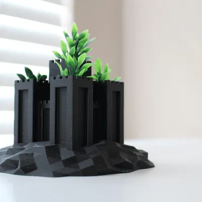 Chậu Lâu Đài (Castle Planter) in 3D