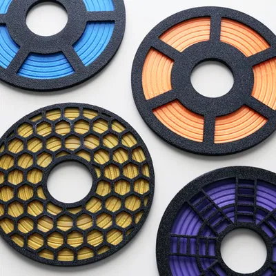Bộ lót ly Filament Coasters hình cuộn filament