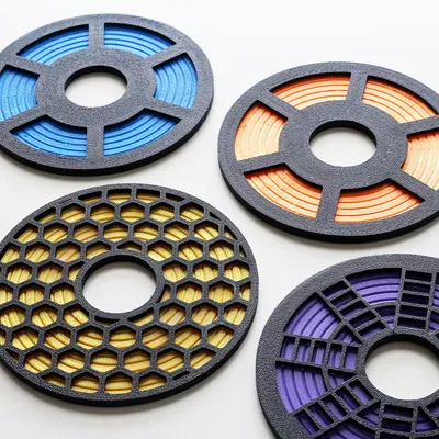 Bộ lót ly Filament Coasters hình cuộn filament