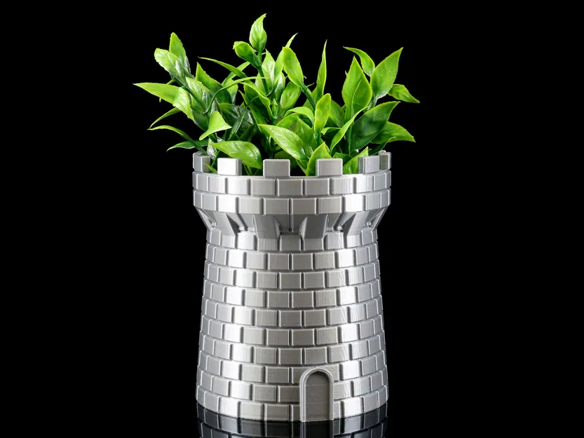 Chậu trồng cây Tháp Lâu Đài (Castle Tower Planter) - Image 1