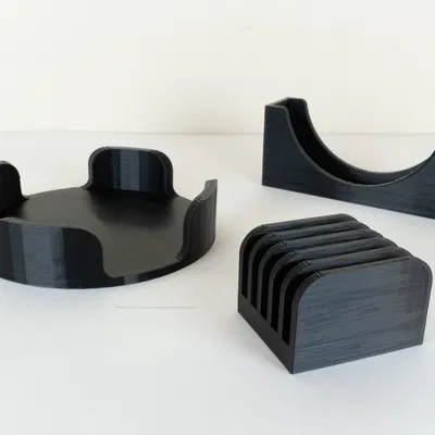 Bộ Kệ/Holder Coaster Tròn – Hơn 10 Biến Thể