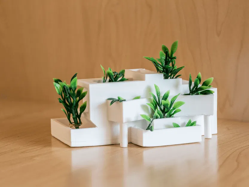 Chậu trồng cây Kiến trúc Hiện đại (Modern Architecture Planter) - Image 1