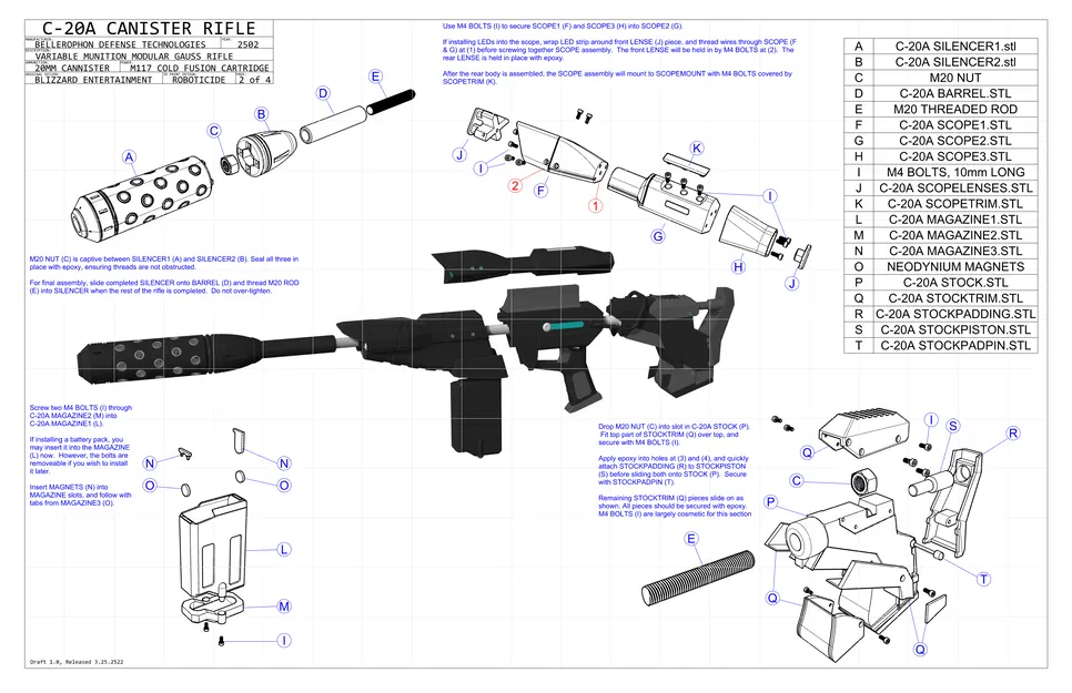 Súng bắn tỉa Starcraft C-20A Canister Rifle (Nova/Ghost Sniper Rifle) - Image 5