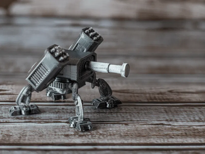 Spider Mech Robot – Robot Cơ Nhện Phong Cách Retro Tương Lai - Image 1