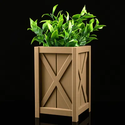 Chậu Trồng Cây Ván Gỗ (Wooden Plank Planter)