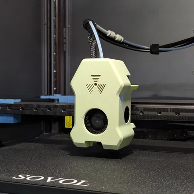 Cover Atomic fan-less cho SV08, có clips & nhìn nozzle rộng [Eddy compatible]