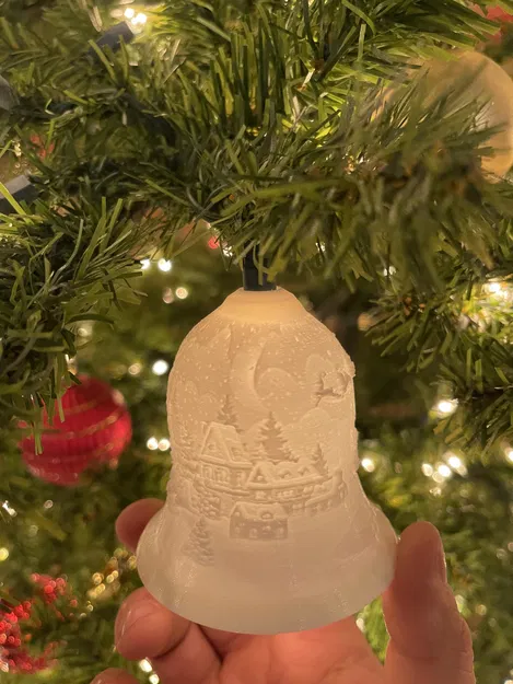 Chuông Giáng Sinh Lithophane - Trang Trí Cây Thông Độc Đáo - Image 2