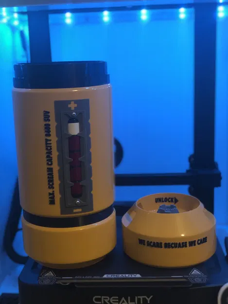 Bình Monsters Inc Scream Canister có nắp tháo rời (nam châm) - Image 3