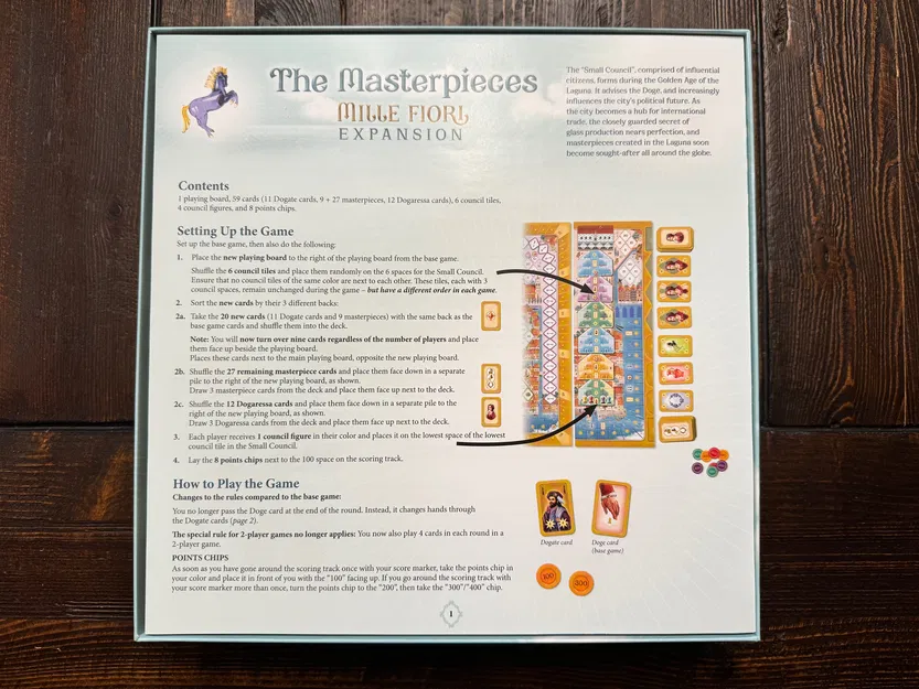 Insert/Organizer Mille Fiori + The Masterpieces Expansion - Image 4