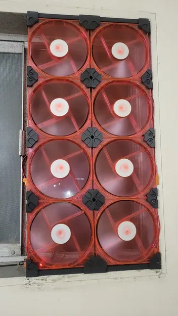 Khớp nối/giữ quạt không cần ốc tương thích quạt 120mm & 140mm - Image 1