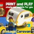 Mô Hình Xe Caravan LEGO Cổ Điển In 3D - Độc Đáo và Sáng Tạo - Thumbnail 1