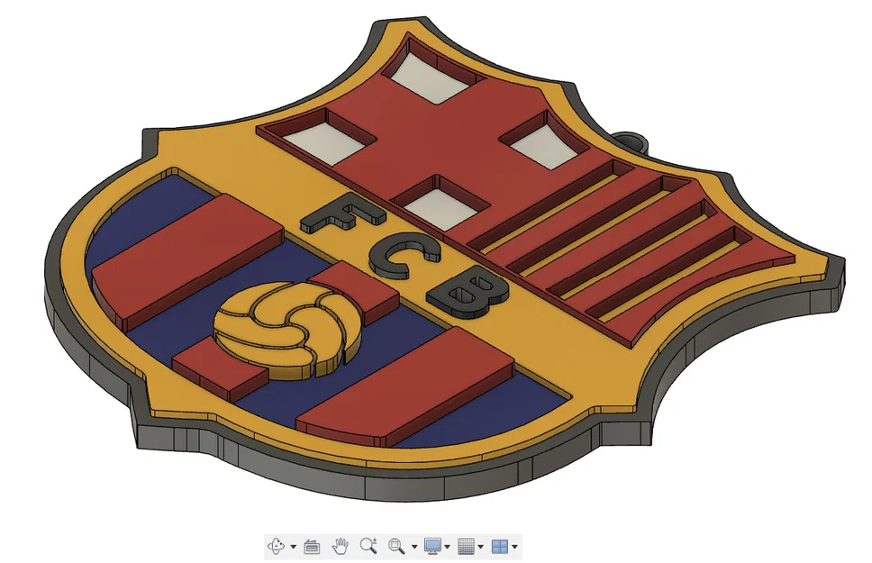 Logo FC Barcelona 3D - Đồ Trang Trí & Quà Tặng Cho Fan - Image 1