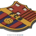 Logo FC Barcelona 3D - Đồ Trang Trí & Quà Tặng Cho Fan - Thumbnail 1