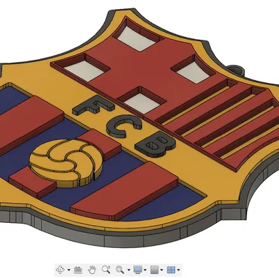 Logo FC Barcelona 3D - Đồ Trang Trí & Quà Tặng Cho Fan