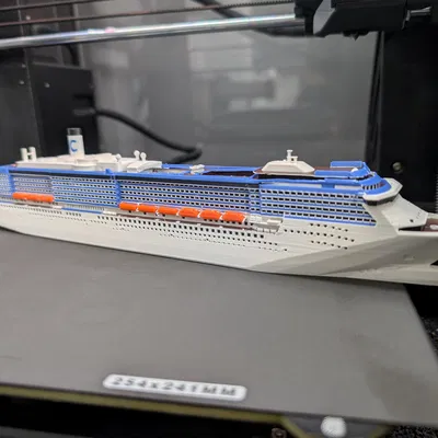 Mô Hình Tàu Du Lịch Costa Atlantica Đa Màu Sắc