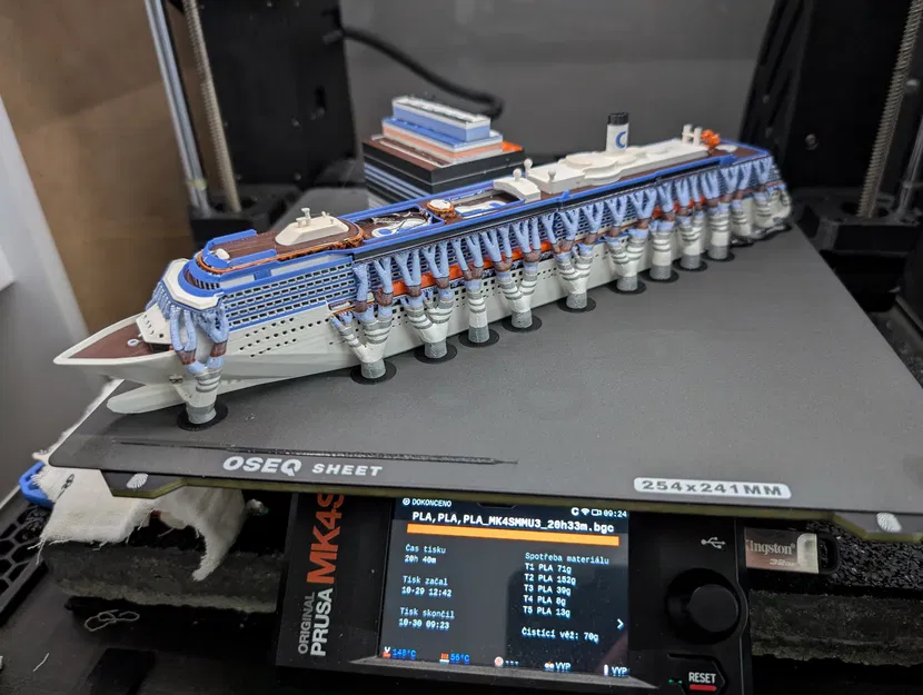 Mô Hình Tàu Du Lịch Costa Atlantica Đa Màu Sắc - Image 2