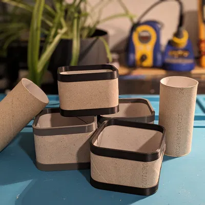 Khay Cardboard Gridfinity Bins (tận dụng carton, nhẹ và tiết kiệm filament)