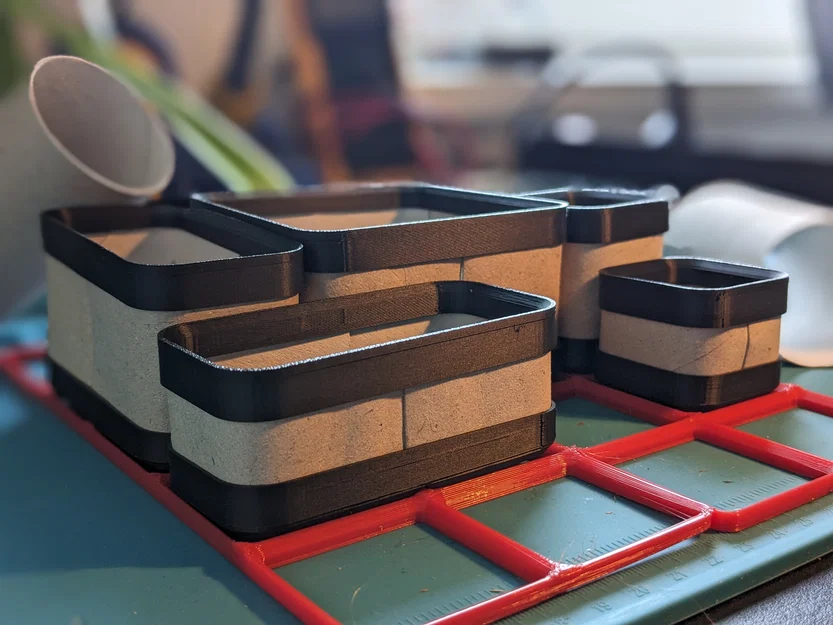 Khay Cardboard Gridfinity Bins (tận dụng carton, nhẹ và tiết kiệm filament) - Image 2