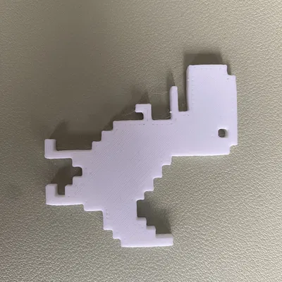 Mô Hình Khủng Long Chrome Dino Pixel Art 3D