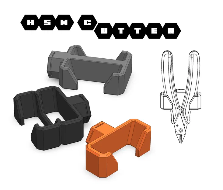 HSW Cutter Holder – Giá treo kềm cắt dây cho Honeycomb Storage Wall - Image 1