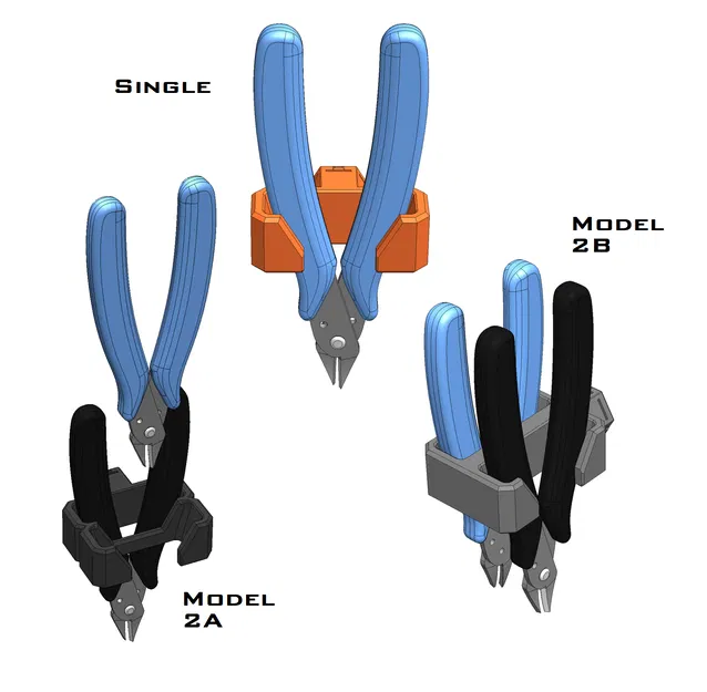 HSW Cutter Holder – Giá treo kềm cắt dây cho Honeycomb Storage Wall - Image 2