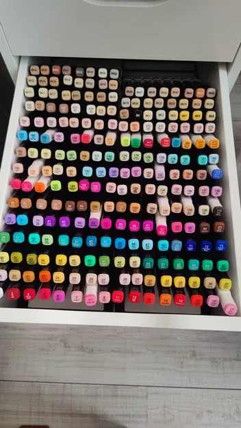 Kệ Lưu Trữ Alcohol Marker Dạng Nghiêng (Angled Alcohol Marker Storage) - Image 2