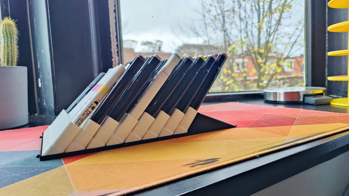 Kệ Lưu Trữ Alcohol Marker Dạng Nghiêng (Angled Alcohol Marker Storage) - Image 4