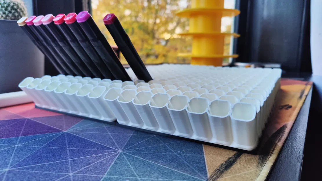 Kệ Lưu Trữ Alcohol Marker Dạng Nghiêng (Angled Alcohol Marker Storage) - Image 5