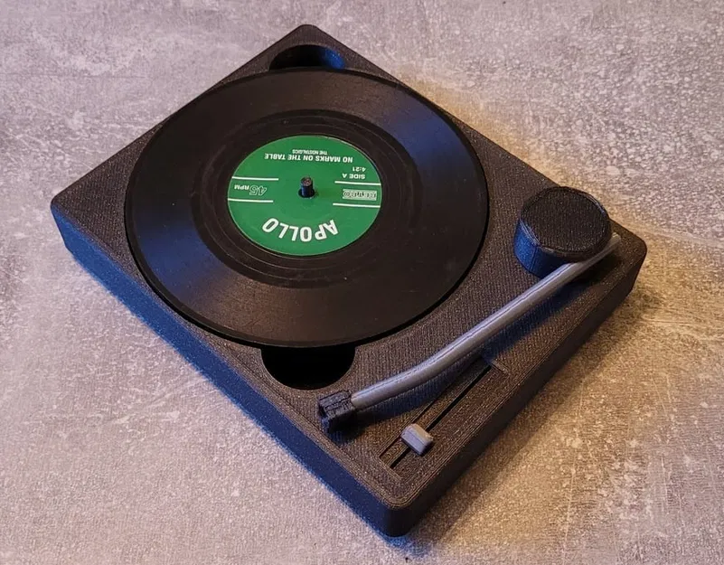 Giá đựng coaster dạng đĩa vinyl (Vinyl Record Coaster Holder) - Image 1