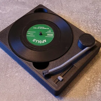 Giá đựng coaster dạng đĩa vinyl (Vinyl Record Coaster Holder)