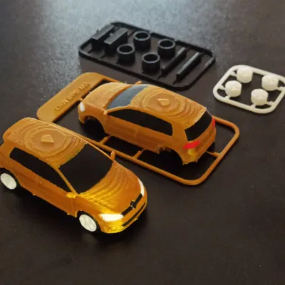 VW Golf MK7 kitcard với bánh xe xoay