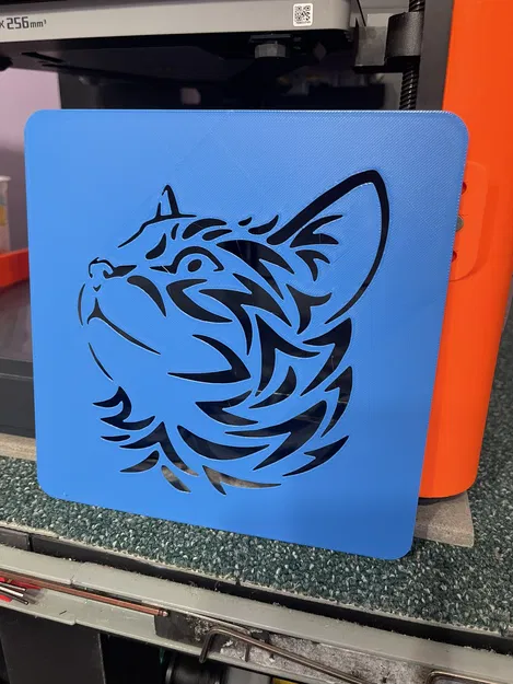 Khuôn Stencil Template Đầu Mèo để Vẽ và Tô Màu - Image 1