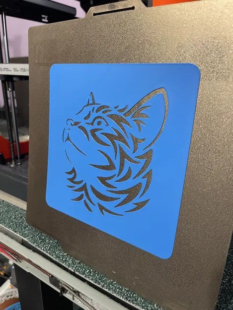 Khuôn Stencil Template Đầu Mèo để Vẽ và Tô Màu - Image 2