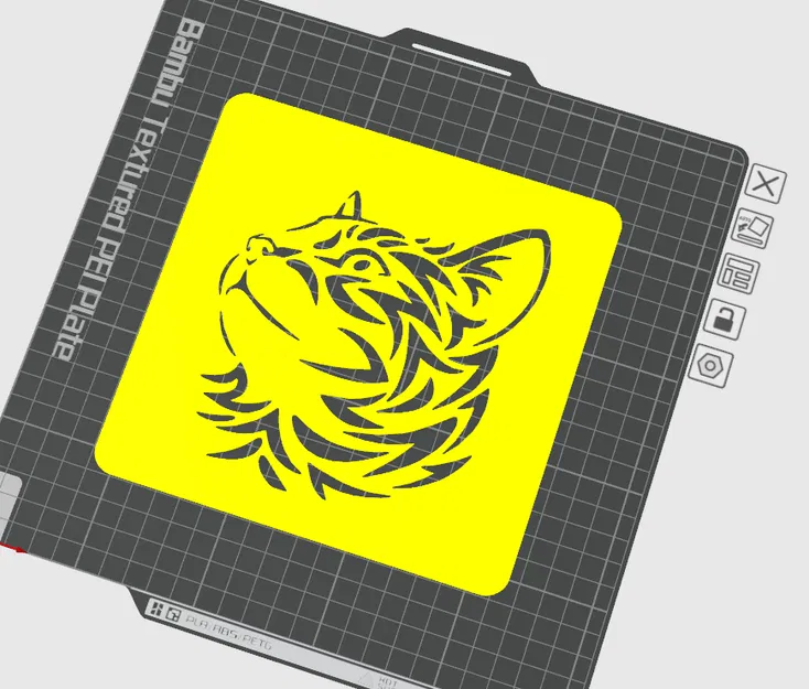 Khuôn Stencil Template Đầu Mèo để Vẽ và Tô Màu - Image 3